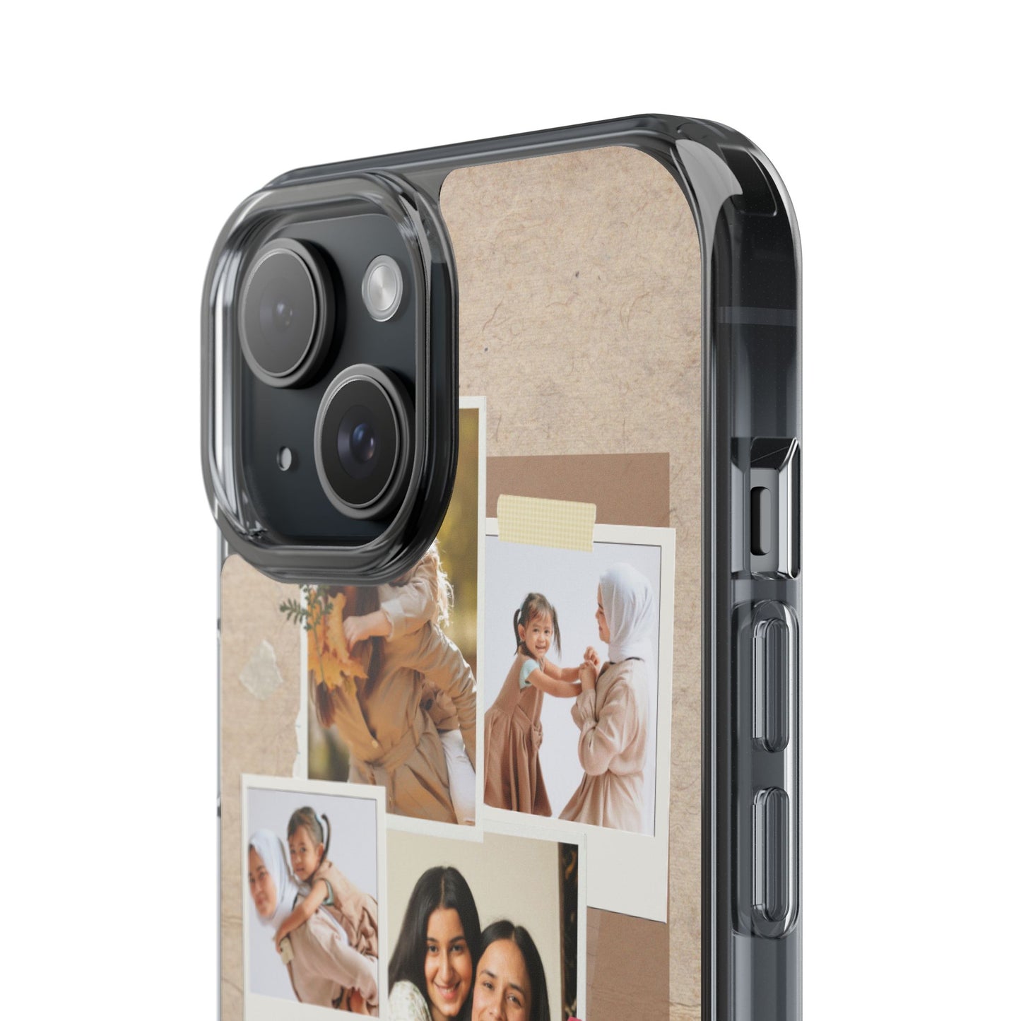 Personalized Clear Phone Case Custom Mothers Day Gift Photo Collage Case Unique Phone Accessory for Moms Memorable Gift Idea