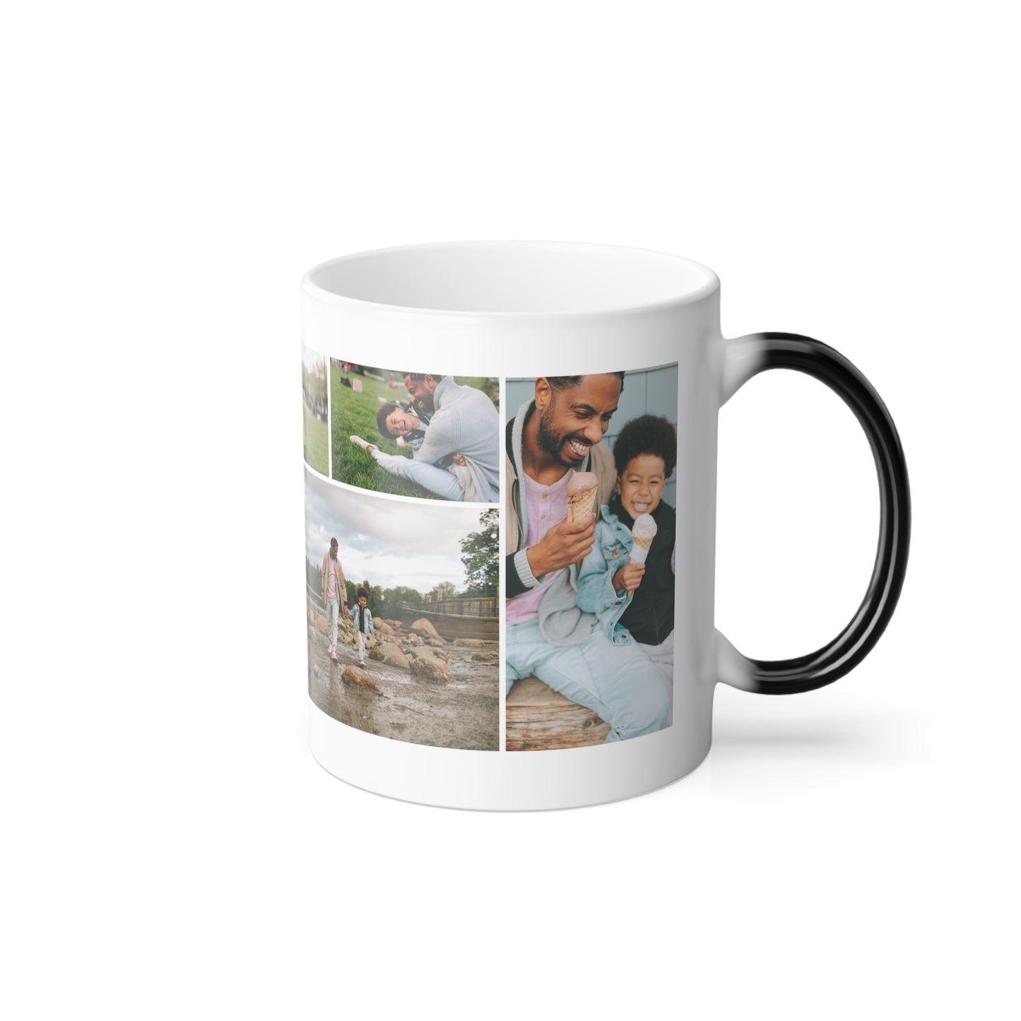 Personalized Color Morphing Mug - Custom Photo Gift for Dad, Unique Father's Day Present, Sweet Moments Mug, Family Memories Cup, Warm Heart