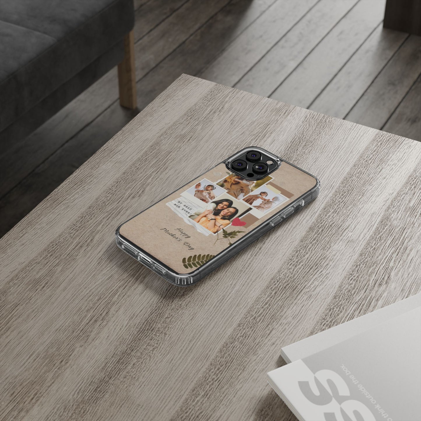 Personalized Clear Phone Case Custom Mothers Day Gift Photo Collage Case Unique Phone Accessory for Moms Memorable Gift Idea