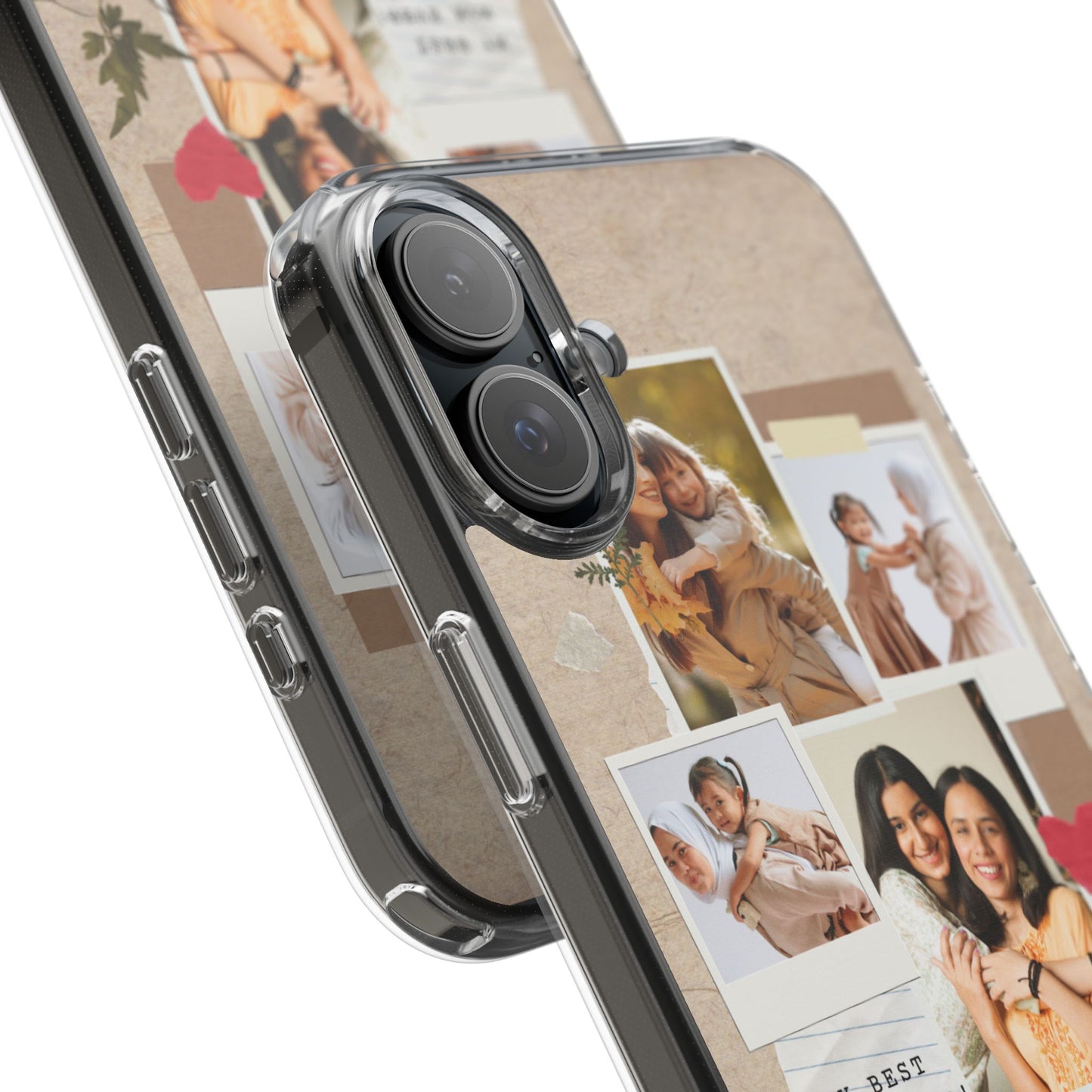 Personalized Clear Phone Case Custom Mothers Day Gift Photo Collage Case Unique Phone Accessory for Moms Memorable Gift Idea