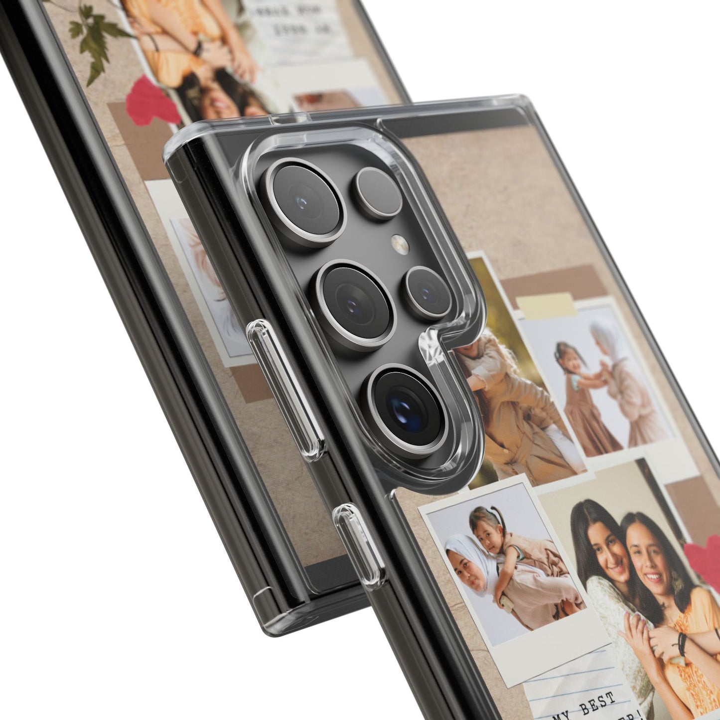 Personalized Clear Phone Case Custom Mothers Day Gift Photo Collage Case Unique Phone Accessory for Moms Memorable Gift Idea