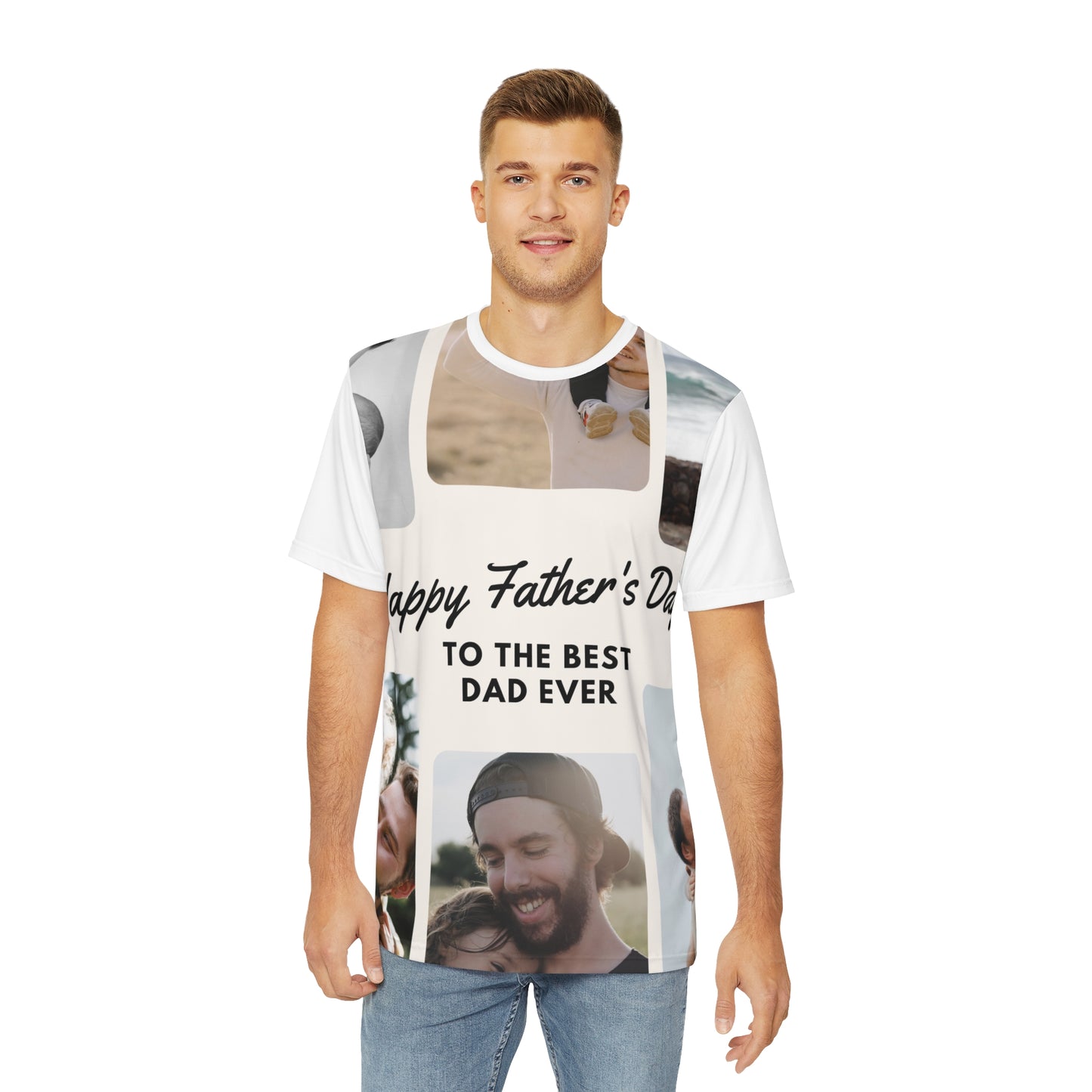Custom Men's Polyester Tee - Perfect Gift for Father's Day, Casual Wear, Dad's Birthday, Family Events, Summer Fashion