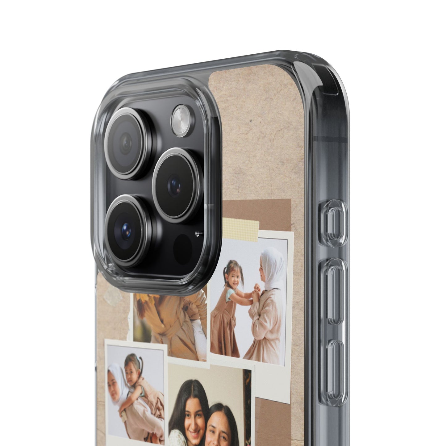 Personalized Clear Phone Case Custom Mothers Day Gift Photo Collage Case Unique Phone Accessory for Moms Memorable Gift Idea