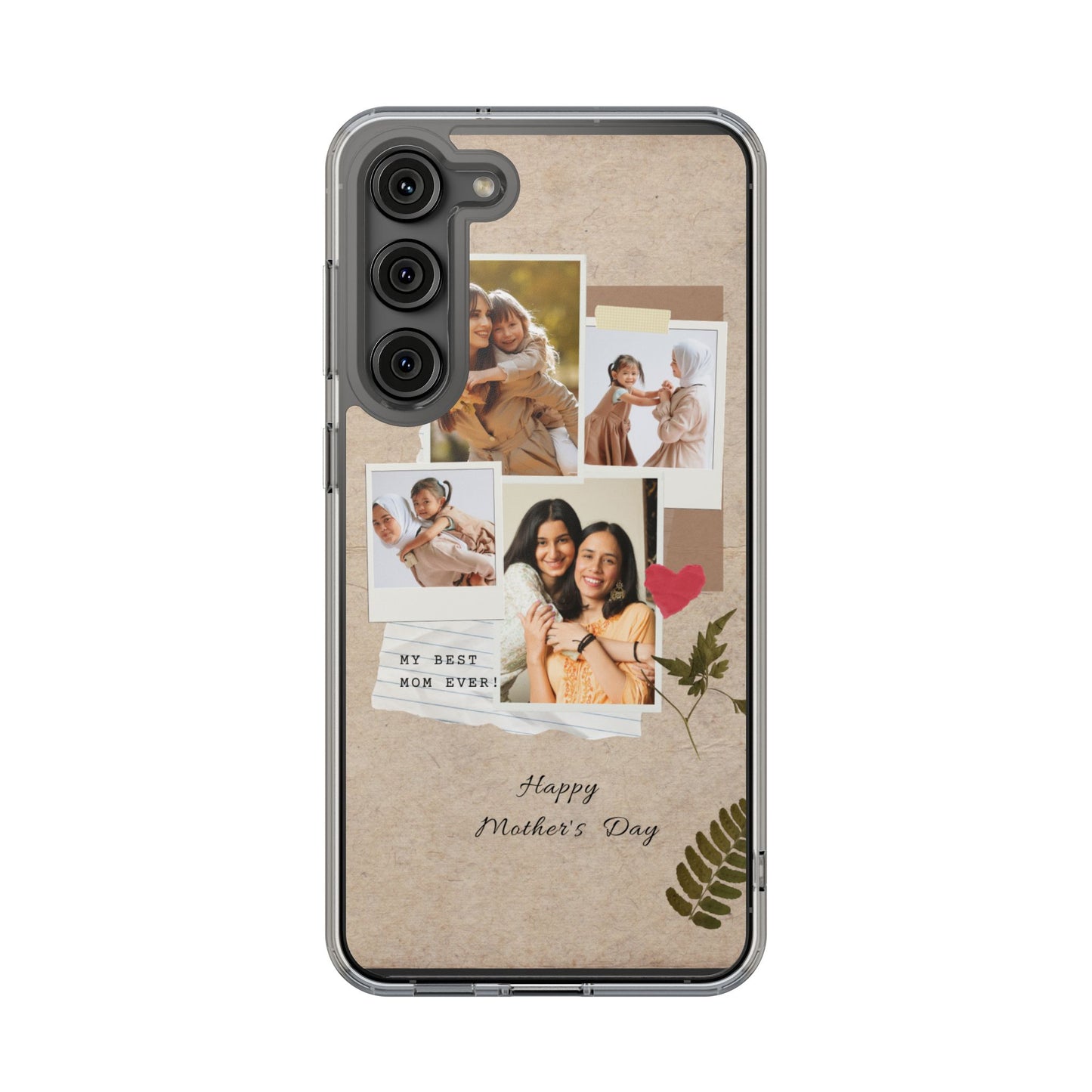 Personalized Clear Phone Case Custom Mothers Day Gift Photo Collage Case Unique Phone Accessory for Moms Memorable Gift Idea