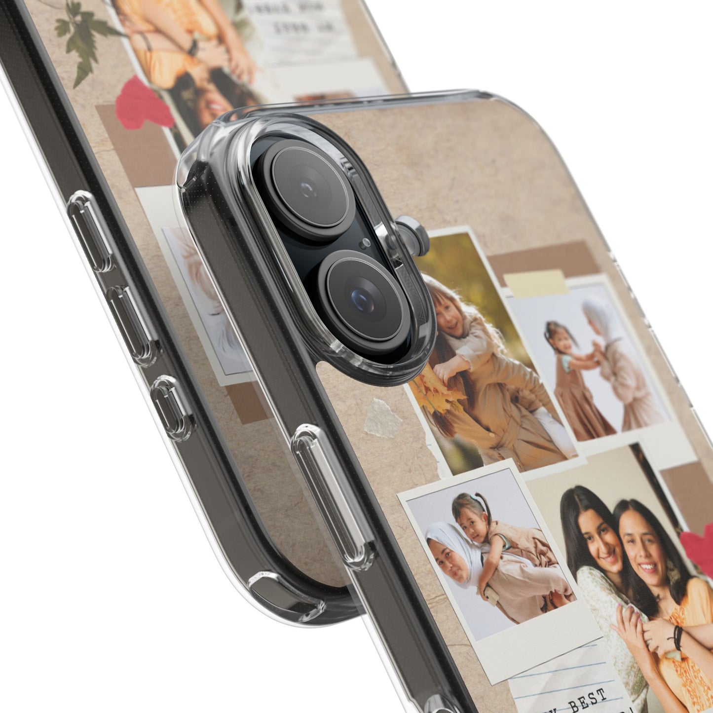 Personalized Clear Phone Case Custom Mothers Day Gift Photo Collage Case Unique Phone Accessory for Moms Memorable Gift Idea