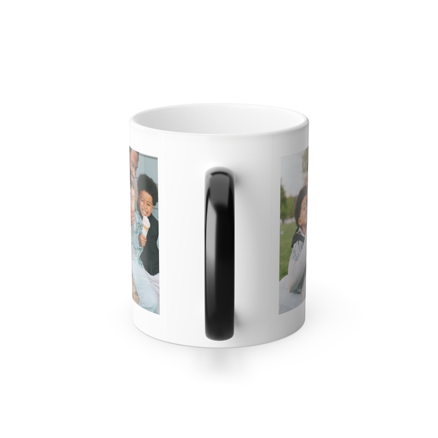 Personalized Color Morphing Mug - Custom Photo Gift for Dad, Unique Father's Day Present, Sweet Moments Mug, Family Memories Cup, Warm Heart