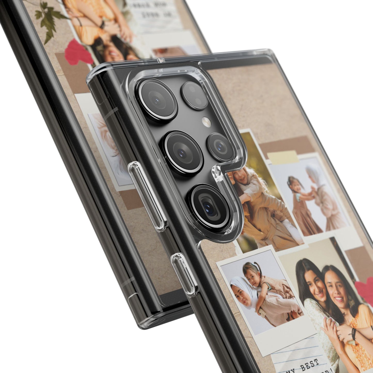 Personalized Clear Phone Case Custom Mothers Day Gift Photo Collage Case Unique Phone Accessory for Moms Memorable Gift Idea