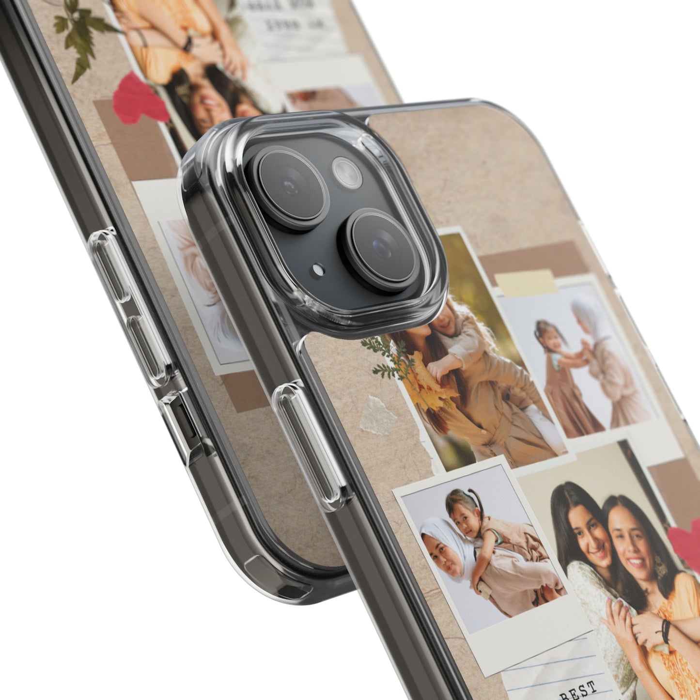 Personalized Clear Phone Case Custom Mothers Day Gift Photo Collage Case Unique Phone Accessory for Moms Memorable Gift Idea