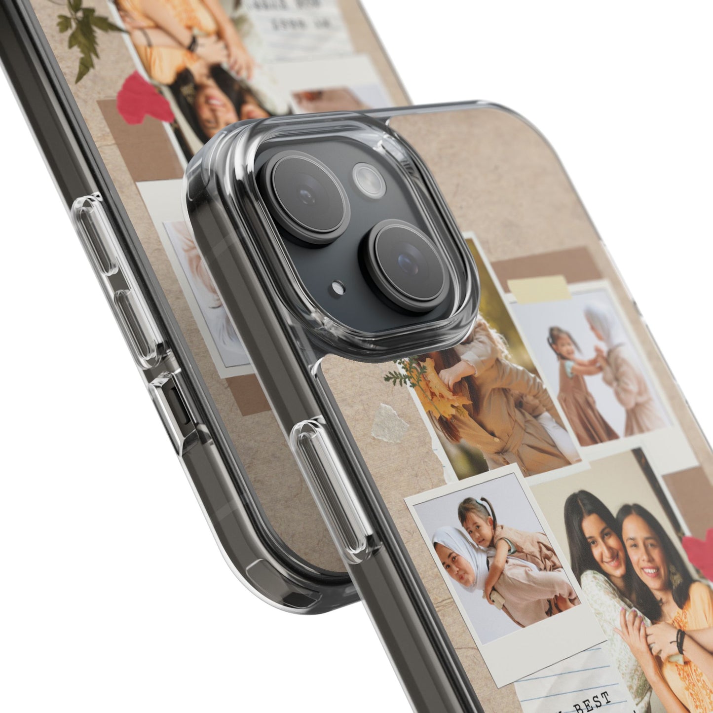 Personalized Clear Phone Case Custom Mothers Day Gift Photo Collage Case Unique Phone Accessory for Moms Memorable Gift Idea