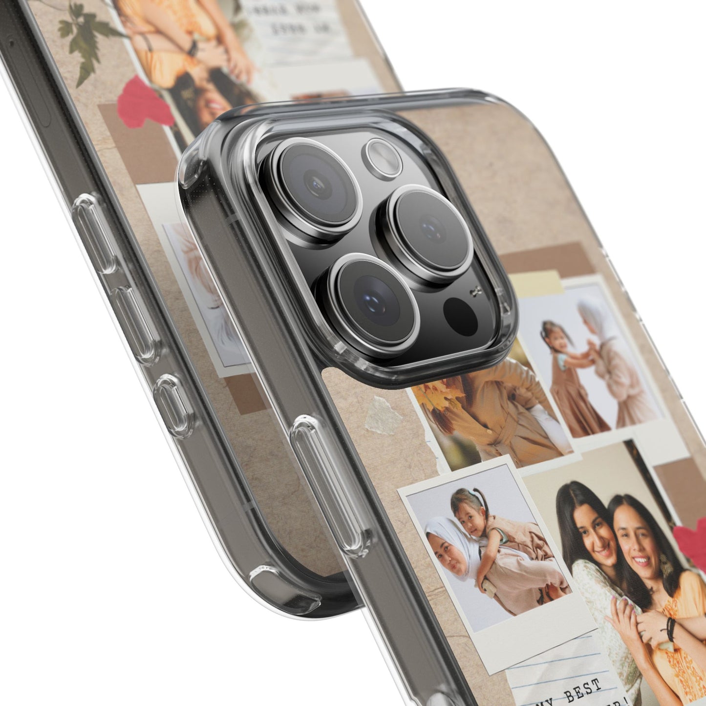 Personalized Clear Phone Case Custom Mothers Day Gift Photo Collage Case Unique Phone Accessory for Moms Memorable Gift Idea