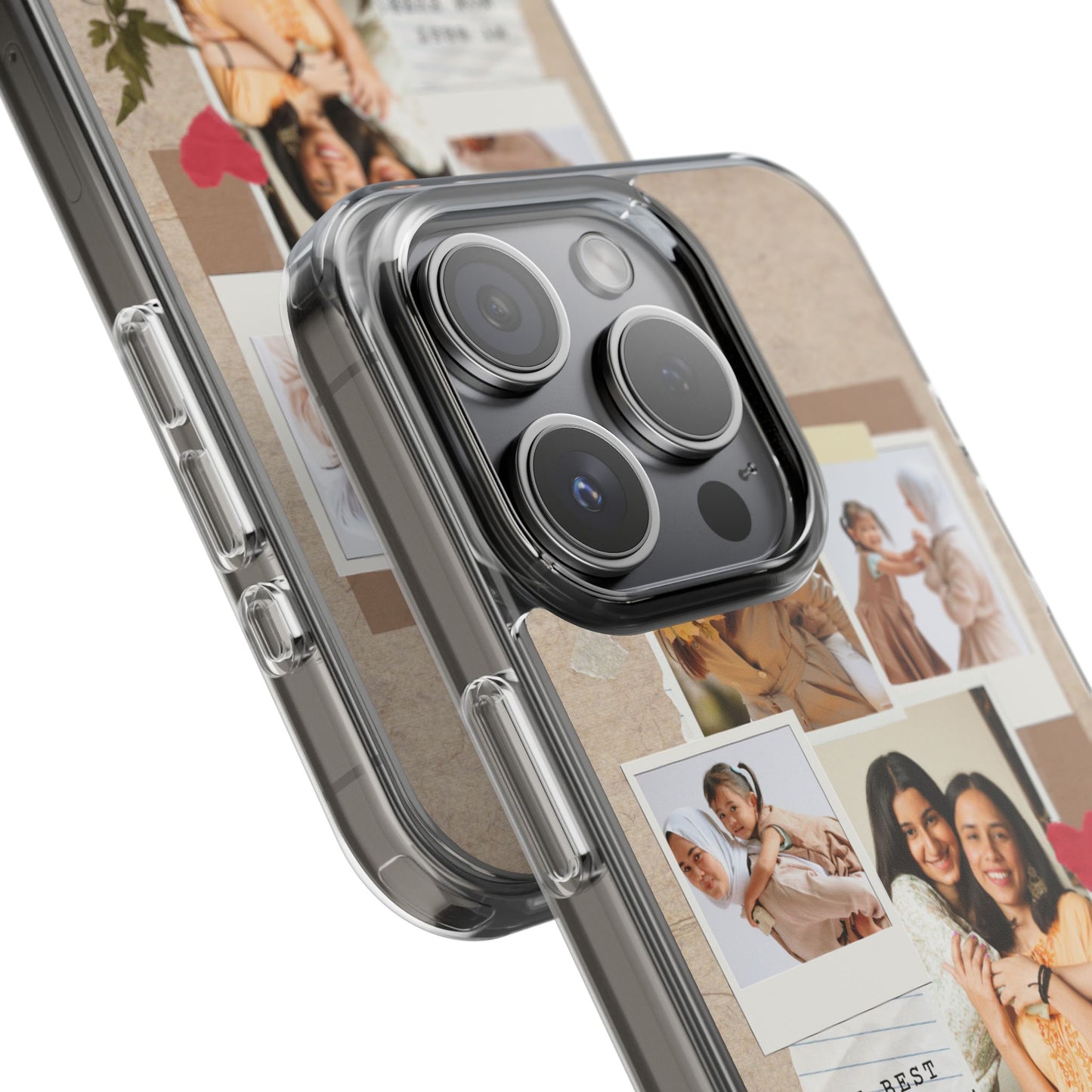 Personalized Clear Phone Case Custom Mothers Day Gift Photo Collage Case Unique Phone Accessory for Moms Memorable Gift Idea