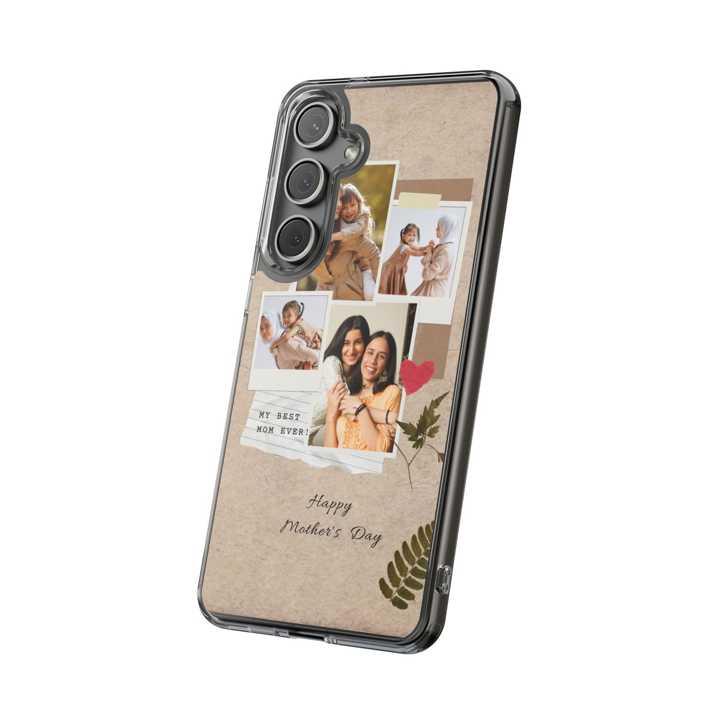 Personalized Clear Phone Case Custom Mothers Day Gift Photo Collage Case Unique Phone Accessory for Moms Memorable Gift Idea