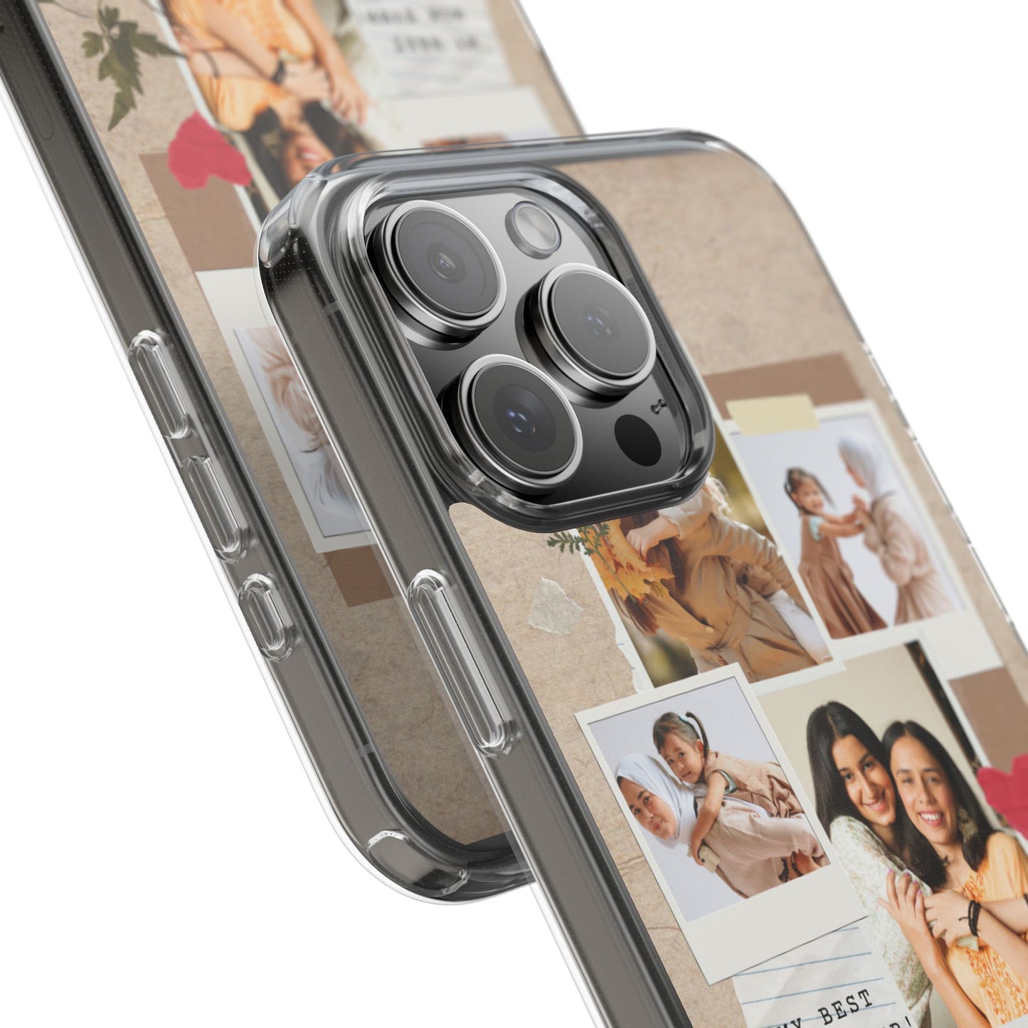 Personalized Clear Phone Case Custom Mothers Day Gift Photo Collage Case Unique Phone Accessory for Moms Memorable Gift Idea