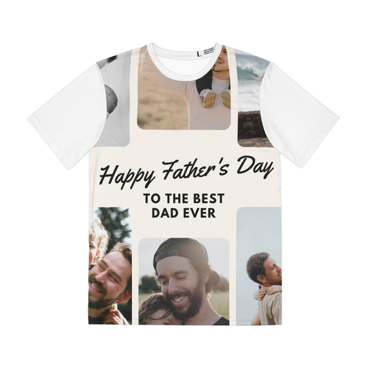 Custom Men's Polyester Tee - Perfect Gift for Father's Day, Casual Wear, Dad's Birthday, Family Events, Summer Fashion